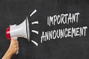 annoucement annoucement